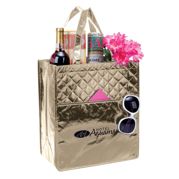 MAXINE LAMINATED QUILTED BAG